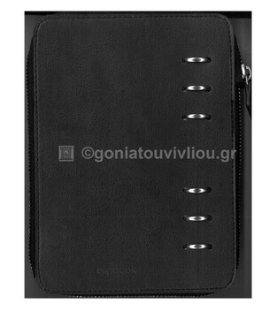 FILOFAX ΣΗΜΕΙΩΜΑΤΑΡΙΟ PERSONAL CLASSIC MONOCHROME BLACK ZIP CLIPBOOK 143007