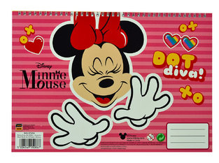 GIM ΜΠΛΟΚ ΖΩΓΡΑΦΙΚΗΣ 23x33cm 40φ MINNIE DOT DIVA 34037416