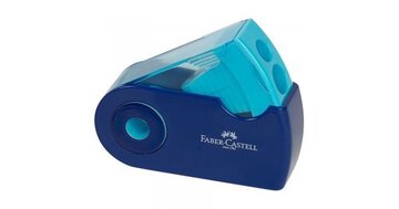 FABER CASTELL ΞΥΣΤΡΑ SLEEVE DOUBLE HOLE BOX ΔΙΧΡΩΜΗ ΤΥΡΚΟΥΑΖ ΛΑΧΑΝΙ 182704