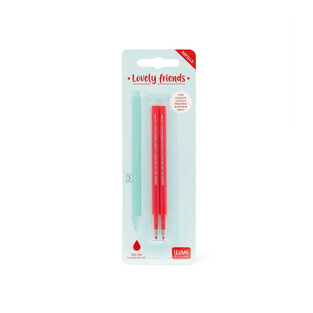 LEGAMI ΑΝΤΑΛΛΑΚΤΙΚΟ ΓΙΑ ΣΤΥΛΟ GEL PEN LOVELY FRIENDS 0.5mm 2τεμ ΚΟΚΚΙΝΟ REFCPP0003