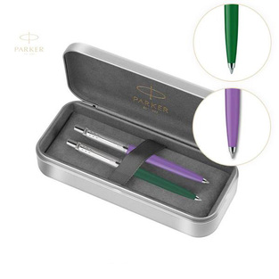 PARKER ΣΕΤ 2 ΔΥΟ ΣΤΥΛΟ JOTTER ORIGINAL BP ΣΕ ΜΕΤΑΛΛΙΚΟ ΚΟΥΤΙ GREEN PURPLE