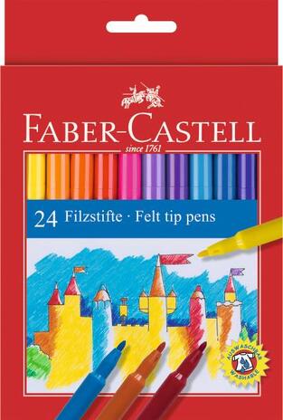 FABER CASTELL ΜΑΡΚΑΔΟΡΟΙ ΛΕΠΤΟΙ 24 ΧΡΩΜΑΤΑ 554224