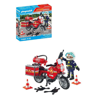 PLAYMOBIL ACTION HEROES ΠΥΡΟΣΒΕΣΤΗΣ ΜΕ ΜΟΤΟΣΥΚΛΕΤΑ 71466