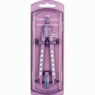 FABER CASTELL ΔΙΑΒΗΤΗΣ FACTORY ΜΩΒ SPARKLE ΜΕ ΡΥΘΜΙΣΤΗ 174323