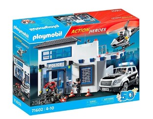 PLAYMOBIL ACTION HEROES ΑΣΤΥΝΟΜΙΚΟ ΤΜΗΜΑ ΜΕ ΠΕΡΙΠΟΛΙΚΟ ΚΑΙ ΕΛΙΚΟΠΤΕΡΟ 71602