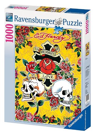 RAVENSBURGER ΠΑΖΛ 1000 ΤΕΜΑΧΙΩΝ ED HARDY ΣΤΗ ΜΝΗΜΗ ΤΗΣ ΑΓΑΠΗΣ 19172