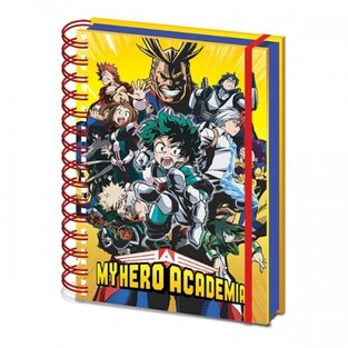 PYRAMID INTERNATIONAL ΣΗΜΕΙΩΜΑΤΑΡΙΟ MY HERO ACADEMIA ΣΠΙΡΑΛ ΜΕ ΛΑΣΤΙΧΟ 14,8x20,9cm ΜΕ ΓΡΑΜΜΕΣ SR73156