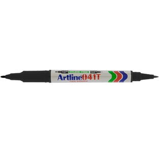 ARTLINE 041T TWIN MARKER ΑΝΕΞΙΤΗΛΟΣ ΜΑΡΚΑΔΟΡΟΣ ΜΑΥΡΟΣ ΜΕ ΔΙΠΛΗ ΜΥΤΗ