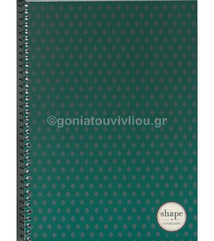 SHAPE ΤΕΤΡΑΔΙΟ ΣΠΙΡΑΛ Α4 2Θ FIORE 60Φ