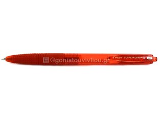 PILOT ΣΤΥΛΟ ΜΕ ΚΟΥΜΠΙ SUPER GRIP G MEDIUM ΚΟΚΚΙΝΟ