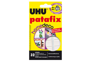 UHU PATAFIX DECO ΚΑΤΑΛΛΗΛΟ ΓΙΑ ΒΑΡΟΣ ΜΕΧΡΙ 2kg ΑΝΑ 6τεμ ΑΥΤΟΚΟΛΛΗΤΑ ΣΕ ΜΟΡΦΗ ΠΛΑΣΤΕΛΙΝΗΣ (32τεμ ΣΥΝΟΛΙΚΑ) G12 40015