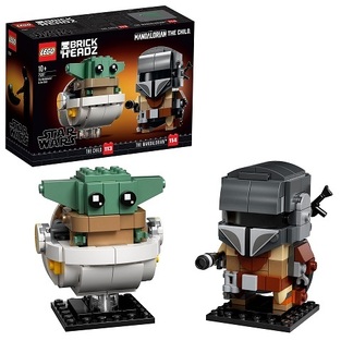 LEGO BRICK HEADZ THE MANDALORIAN AND THE CHILD 75317