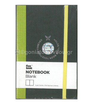 FLEXBOOK GLOBAL NOTEBOOK 9x14cm BLANK 96φ IVORY ΣΗΜΕΙΩΜΑΤΑΡΙΟ ΛΑΧΑΝΙ ΛΙΝΟΔΕΤΟ ΜΕ ΛΑΣΤΙΧΟ ΧΩΡΙΣ ΓΡΑΜΜΕΣ 2100008