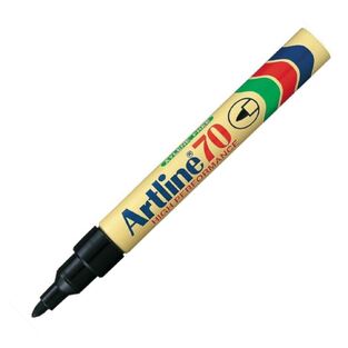 ARTLINE 70 ΜΑΡΚΑΔΟΡΟΣ ΑΝΕΞΙΤΗΛΟΣ ΣΤΡΟΓΓΥΛΗ ΜΥΤΗ 1.5mm ΜΑΥΡΟΣ