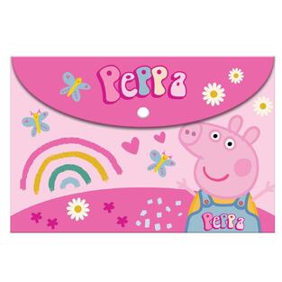 ΦΑΚΕΛΟΣ ΜΕ ΚΟΥΜΠΙ ΠΛΑΣΤΙΚΟΣ A4 (21x29,7cm) PEPPA PIG PEPPA 482761