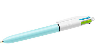 BIC ΣΤΥΛΟ ΜΕ ΤΕΣΣΕΡΑ (4) ΧΡΩΜΑΤΑ 4 COLOURS FUN LIGHT BLUE