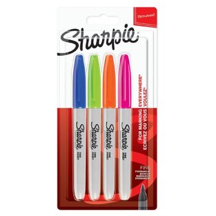 SHARPIE ΑΝΕΞΙΤΗΛΑ ΜΑΡΚΑΔΟΡΑΚΙΑ FINE FUN COLOURS 4 ΧΡΩΜΑΤΑ