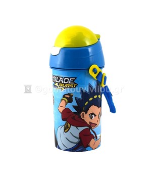 GIM ΠΑΓΟΥΡΙ FD ΠΛΑΣΤΙΚΟ ΜΕ ΚΑΛΑΜΑΚΙ 500ML BEYBLADE 55422209