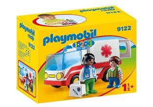 PLAYMOBIL 1 2 3 ΠΑΙΧΝΙΔΙ ΓΙΑΤΡΟΣ ΚΑΙ ΑΣΘΕΝΟΦΟΡΟ 9122