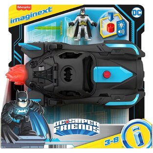 MATTEL FISHER PRICE BATMOBILE ΜΕ ΦΩΤΑ ΚΑΙ ΗΧΟΥΣ HGX96