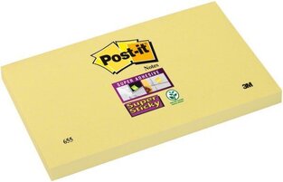 3M POST IT ΑΥΤΟΚΟΛΛΗΤΑ ΧΑΡΤΑΚΙΑ 655 12SSCY EU SUPER STICKY 7,6x12,7cm ΚΙΤΡΙΝΟ 90φ