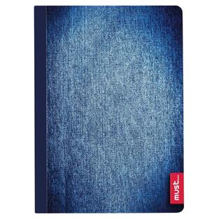 MUST ΤΕΤΡΑΔΙΟ FOLDI A4 21x29,7cm 2 ΘΕΜΑΤΩΝ JEANS ΡΙΓΕ ΜΕ ΓΡΑΜΜΕΣ (ΤΥΠΟΥ FLEX) 64φ ΜΠΛΕ 579917