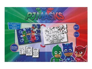 LUNA ΠΑΖΛ ΧΡΩΜΑΤΙΣΜΟΥ 2 ΟΨΕΩΝ 24 ΤΕΜΑΧΙΩΝ PJMASKS ΠΙΤΖΑΜΟΗΡΩΕΣ ΠΥΤΖΑΜΟΗΡΩΕΣ 484006