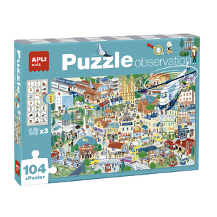 APLI KIDS PUZZLE ΠΑΖΛ 104 ΤΕΜΑΧΙΩΝ CITY 104U