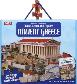 ANCIENT GREECE TRAVEL LEARN AND EXPLORE (ΚΟΥΤΙ ΜΕ ΒΙΒΛΙΟ ΚΑΙ ΠΑΖΛ 200 ΤΕΜΑΧΙΩΝ)