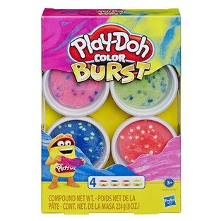 HASBRO PLAY DOH COLOR BURST ΣΕΤ ΠΛΑΣΤΟΖΥΜΑΡΑΚΙΑ 4ΤΜΧ