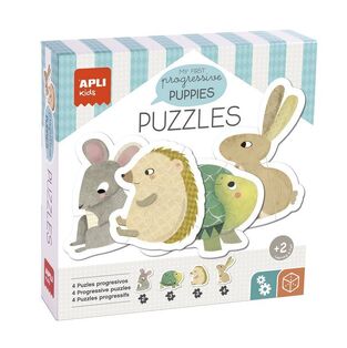 APLI KIDS MY FIRST PUZZLES PUPPIES 4 ΠΑΖΛ 2 3 4 ΤΕΜΑΧΙΩΝ ΖΩΑΚΙΑ 19439