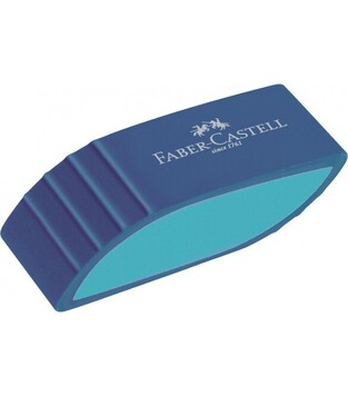 FABER CASTELL ΓΟΜΑ LEAF SHAPED PVC FREE ΔΙΧΡΩΜΗ ΜΠΛΕ ΓΑΛΑΖΙΟ 183049