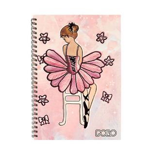 POLO ΤΕΤΡΑΔΙΟ ΣΠΙΡΑΛ 17x25cm 3 ΘΕΜΑΤΩΝ 90φ BALLERINA ΜΠΑΛΑΡΙΝΑ 919002