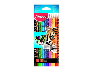 MAPED COLOR PEPS ΞΥΛΟΜΠΟΓΙΕΣ 12 ΧΡΩΜΑΤΑ ΑΓΡΙΑ ΖΩΑ 83221201