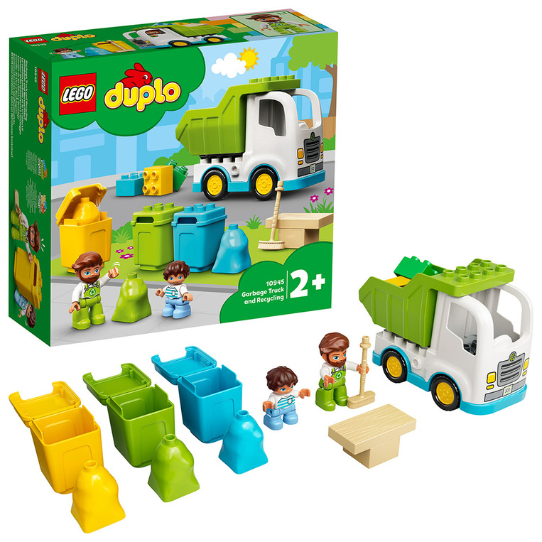 LEGO DUPLO GARBAGE TRUCK AND RECYCLING 10945