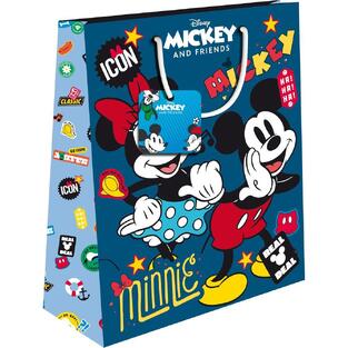 ΤΣΑΝΤΑ ΣΑΚΟΥΛΑ ΔΩΡΟΥ ΧΑΡΤΙΝΗ 33x12x45cm MICKEY ΜΠΛΕ 000563953