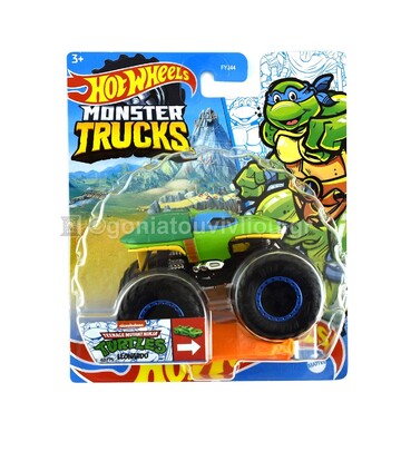 MATTEL HOT WHEELS MONSTER TRUCKS TEENAGE MUTANT NINJA TURTLES LEONARDO FYJ44