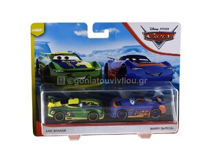 MATTEL ΑΥΤΟΚΙΝΗΤΑΚΙΑ DISNEY CARS ERIC BRAKER BARRY DEPEDAL ΣΕΤ 2τεμ DXV99 GKB76 86100174