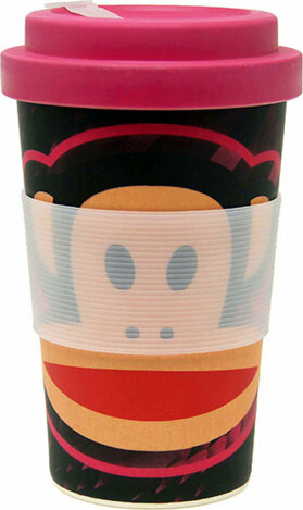 BACK ME UP BMU ΚΟΥΠΑ ΑΠΟ ΜΠΑΜΠΟΥ (BAMBOO) PAUL FRANK DISCO ΜΑΥΡΗ ΜΕ ΦΟΥΞΙΑ ΚΑΠΑΚΙ 350ML 57552195