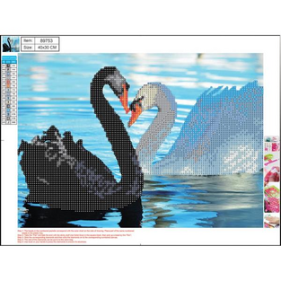 CENTRUM DIAMOND PAINTING KIT 5D (ΧΑΝΤΡΕΣ) 30x40cm ΚΥΚΝΟΙ 89753