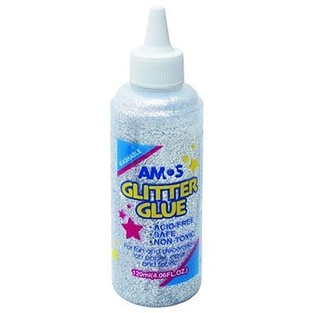 AMOS ΚΟΛΛΑ ΜΕ GLITTER ΑΣΗΜΙ 120ml