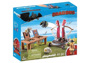 PLAYMOBIL DREAMWORKS DRAGONS Ο ΣΚΟΡΔΟΣ ΜΕ ΚΑΤΑΠΕΛΤΗ ΠΡΟΒΑΤΩΝ 9461