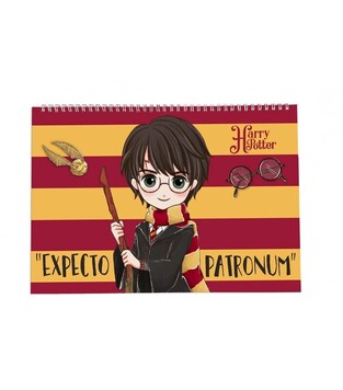 GRAFFITI HARRY POTTER ΜΠΛΟΚ ΖΩΓΡΑΦΙΚΗΣ 23x33cm 40φ ΜΕ ΑΥΤΟΚΟΛΛΗΤΑ BABY HARRY EXPECTO PATRONUM 22418