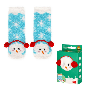 LEGAMI ΧΡΙΣΤΟΥΓΕΝΝΙΑΤΙΚΕΣ ΚΑΛΤΣΕΣ NON SLIP ITS A MATCH SNOWMAN KIDS ONE SIZE KCSXS0004