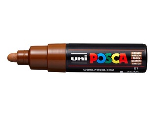 POSCA ΜΑΡΚΑΔΟΡΟΣ ΧΟΝΔΡΟΣ ΣΤΡΟΓΓΥΛΗ ΜΥΤΗ PC7M BROWN ΚΑΦΕ