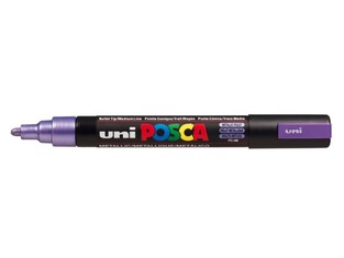 POSCA ΜΑΡΚΑΔΟΡΟΣ ΜΕΣΑΙΟΣ PC5M ΜΕΤΑΛΛΙΚΟ ΒΙΟΛΕΤΙ (METALLIC VIOLET)