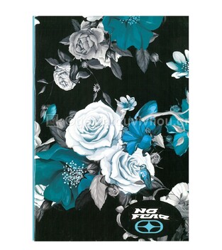 BACK ME UP BMU NO FEAR ΤΕΤΡΑΔΙΟ ΚΑΡΦΙΤΣΑ 17Χ25 BLUE FLOWERS PINK FLORAL 56400