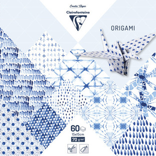 CLAIREFONTAINE ΣΕΤ ΧΑΡΤΙΑ ORIGAMI (ΟΡΙΓΚΑΜΙ) 15x15cm 60φ ΔΙΑΦΟΡΑ ΧΡΩΜΑΤΑ ΣΕ ΜΠΛΕ ΑΠΟΧΡΩΣΕΙΣ 3295349