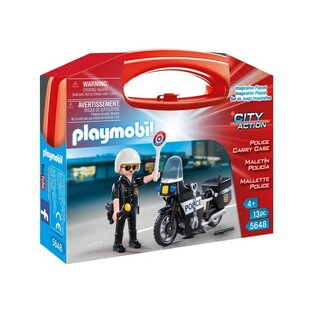 PLAYMOBIL CITY ACTION ΒΑΛΙΤΣΑΚΙ ΑΣΤΥΝΟΜΟΣ ΜΕ ΜΟΤΟΣΥΚΛΕΤΑ 5648