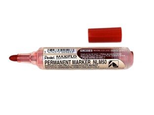 PENTEL ΜΑΡΚΑΔΟΡΟΣ ΑΝΕΞΙΤΗΛΟΣ PERMANENT MARKER MAXIFLO NLM50 RED